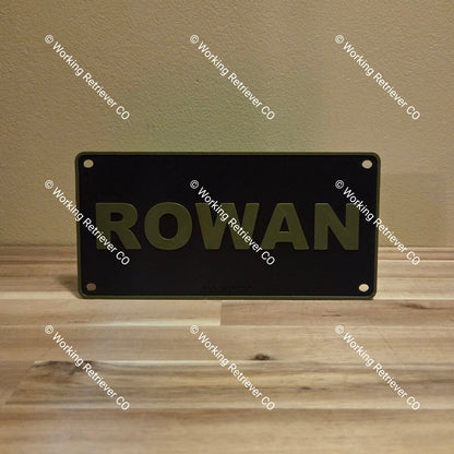 Kennel Name Plate - Gunner