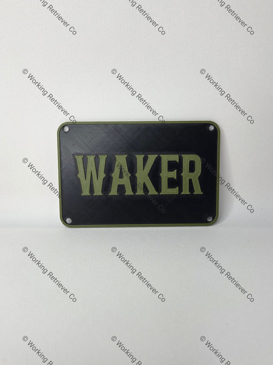 Kennel Name Plate - Gunner