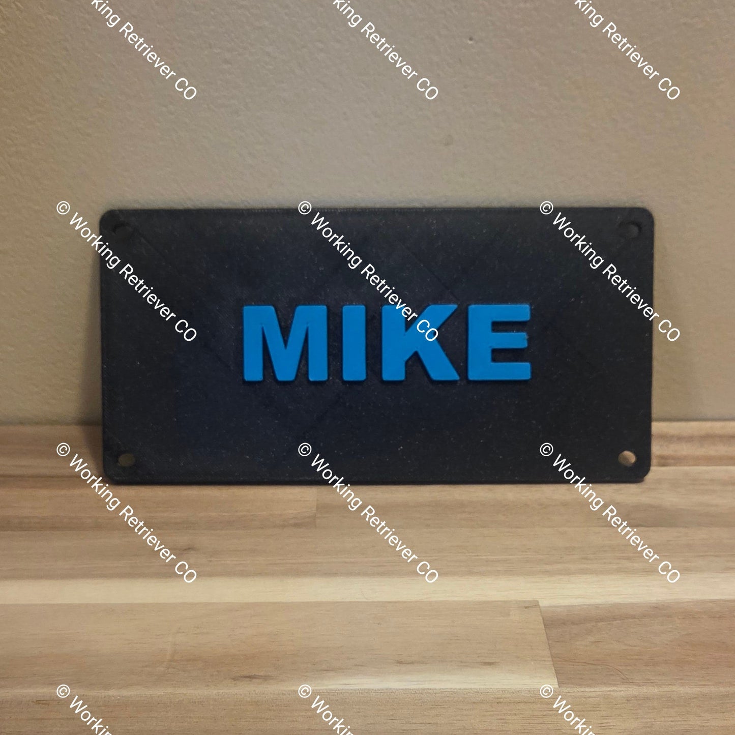 Kennel Name Plate - Gunner